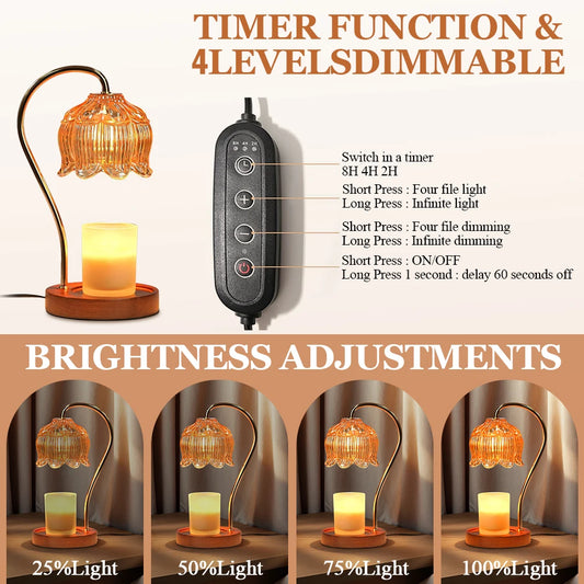 Aurora Wax Melt Lamp - warm glow