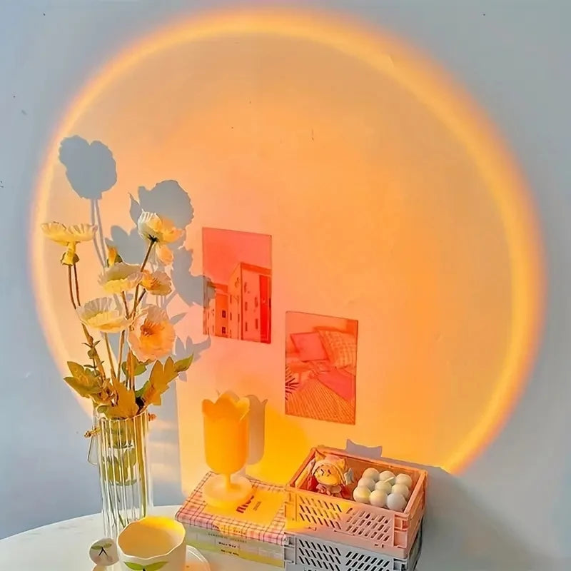 Sunset lamp rotatable design