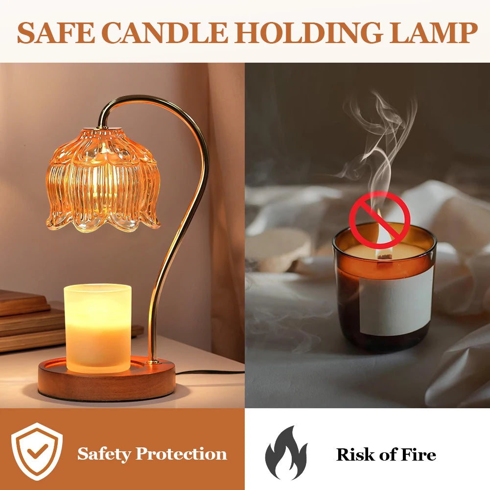 Aurora Wax Melt Lamp - in bedroom